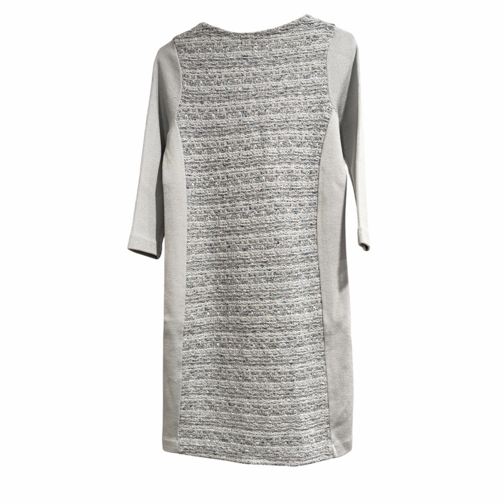 C de C Gray Tweed Panel Long Sleeve Sheath Dress. Gently preloved. - Picture 3 of 7